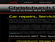 Tablet Screenshot of christchurchgarage.com